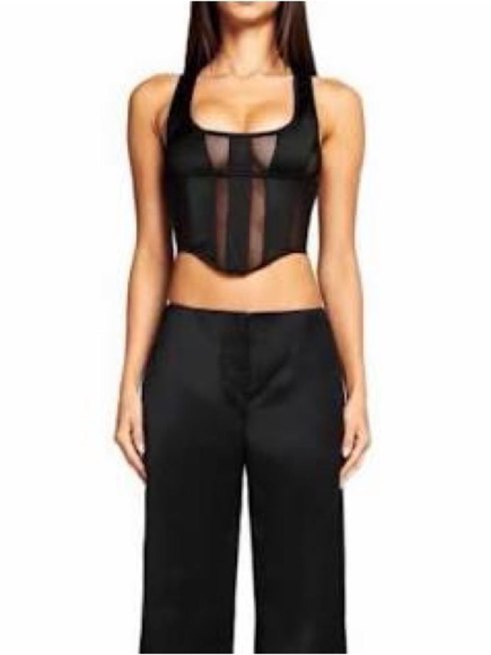 I.AM.GIA Lucina Black Mesh
Corset Top NEW W TAGS